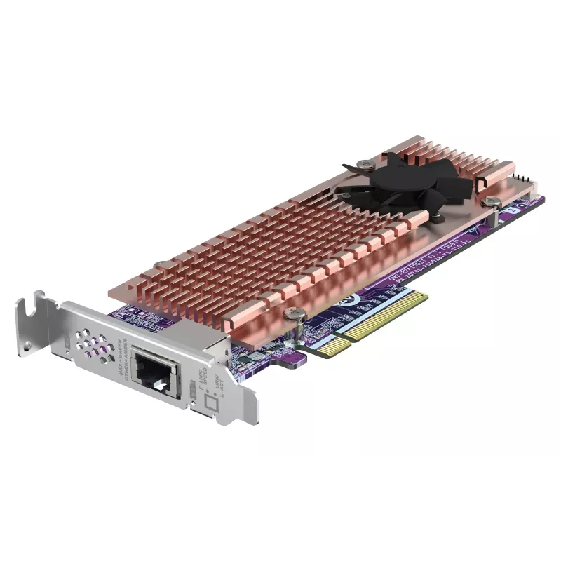 QNAP Card QM2 sąsajos plokštės / adapteris Vidinis PCIe, RJ-45