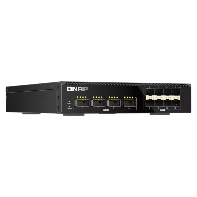 QNAP QSW-M7308R-4X tinklo komutatorius Valdomas L3 1U Juoda
