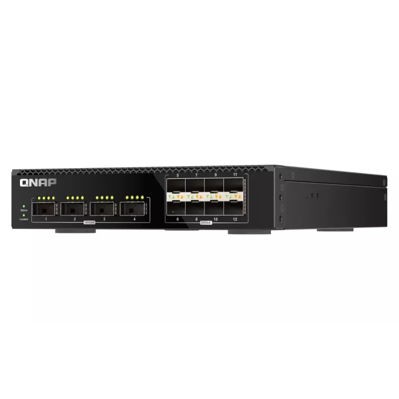 QNAP QSW-M7308R-4X tinklo komutatorius Valdomas L3 1U Juoda