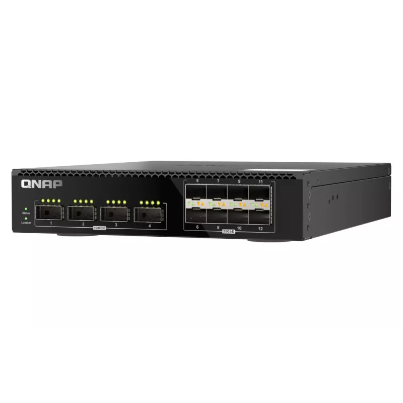 QNAP QSW-M7308R-4X tinklo komutatorius Valdomas L3 1U Juoda