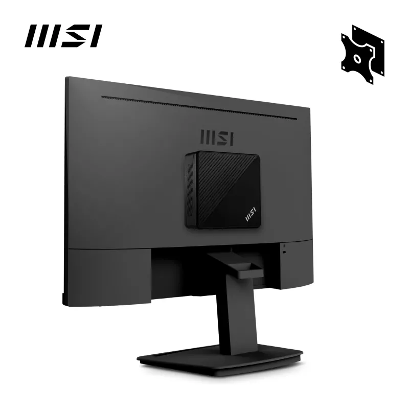 MSI Cubi N ADL-006DE Intel® N N200 4 GB DDR4-SDRAM 128 GB SSD Windows 11 Pro Mini PC juoda