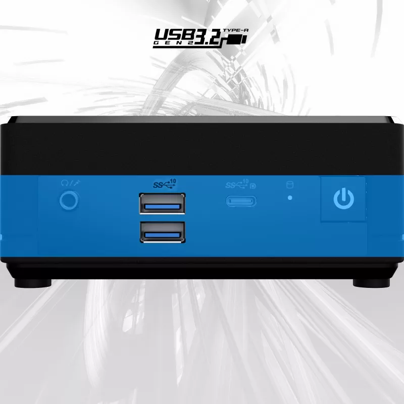 MSI Cubi N ADL-006DE Intel® N N200 4 GB DDR4-SDRAM 128 GB SSD Windows 11 Pro Mini PC juoda