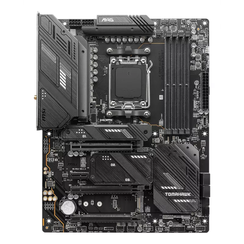 MSI MAG X670E TOMAHAWK WIFI pagrindinė plokštė AMD X670 Socket AM5 ATX