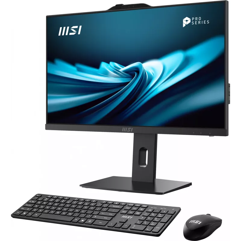 MSI Pro AP242P 14M-649XEU Intel® Core™ i5 i5-14400 60,5 cm (23.8 col.) 1920 x 1080 pikselių Viskas viename kompiuteris 16 GB DDR5-SDRAM 512 GB SSD Wi-Fi 6E (802.11ax) Juoda