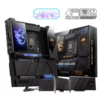 Pagrindinė plokštė MSI MEG Z890 GODLIKE - Z890 mikroschemų rinkinys, LGA1851 lizdas, išplėstinio ATX formato