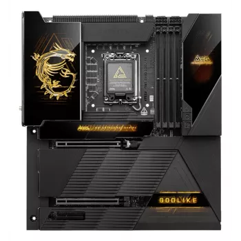 Pagrindinė plokštė MSI MEG Z890 GODLIKE - Z890 mikroschemų rinkinys, LGA1851 lizdas, išplėstinio ATX formato