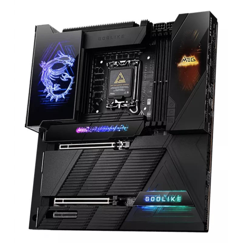 Pagrindinė plokštė MSI MEG Z890 GODLIKE - Z890 mikroschemų rinkinys, LGA1851 lizdas, išplėstinio ATX formato