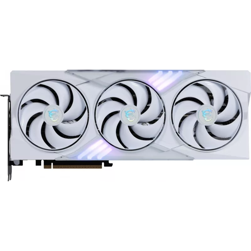 Vaizdo plokštė MSI GeForce RTX 5080 16 GB GDDR7, PCIe 5.0, 256-bit, 3xDP 2.1a + HDMI 2.1b, 360W, 3 ventiliatoriai, Balta