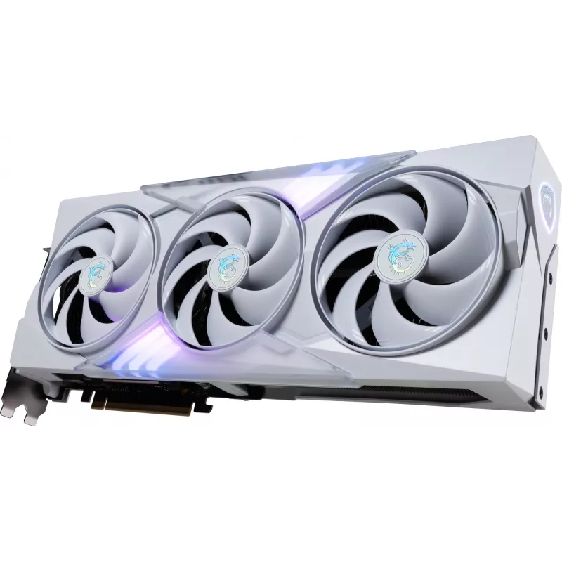 Vaizdo plokštė MSI GeForce RTX 5080 16 GB GDDR7, PCIe 5.0, 256-bit, 3xDP 2.1a + HDMI 2.1b, 360W, 3 ventiliatoriai, Balta