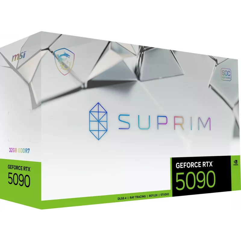MSI SUPRIM GEFORCE RTX 5090 32G SOC vaizdo plokštė NVIDIA 32 GB GDDR7