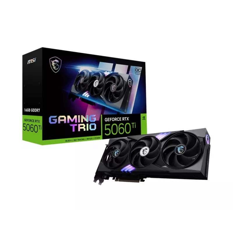 MSI GAMING GeForce RTX 5060 TI 16G TRIO OC NVIDIA 16 GB GDDR7