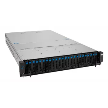 Stovo serveris ASUS RS520A-E12-RS24U lizdas SP5, AMD EPYC 9004, 1 CPU, 24x DDR5 DIMM, iki 6,14 TB, 2U, 26x 2,5 colio skyrių, 1600 W PSU