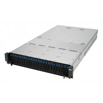 Stovo serveris ASUS RS520A-E12-RS24U lizdas SP5, AMD EPYC 9004, 1 CPU, 24x DDR5 DIMM, iki 6,14 TB, 2U, 26x 2,5 colio skyrių, 1600 W PSU