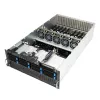Stovo serveris ASUS ESC8000A-E12-SKU2 (4U) — palaiko 2× AMD EPYC 9004, DDR5 iki 6 TB, 24 DIMM, 3000 W maitinimo šaltinis