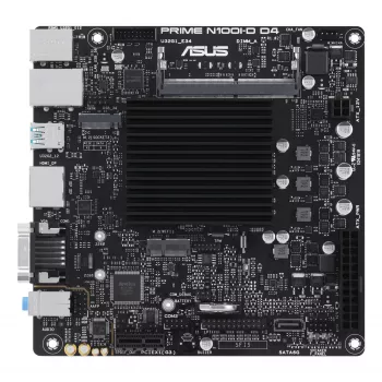 Pagrindinė plokštė ASUS PRIME N100I-D D4, Intel mikroschemų rinkinys, NA lizdas, mini ITX