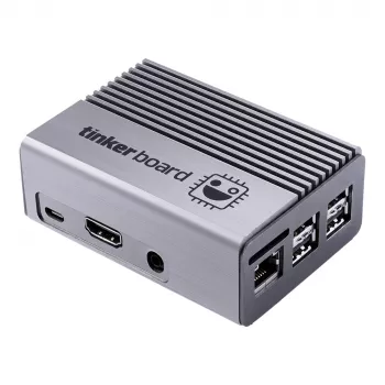 Kompiuterio korpusas ASUS Tinker Fanless — aliuminis, sidabrinis, pasyviai aušinamas korpusas