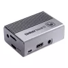 Kompiuterio korpusas ASUS Tinker Fanless — aliuminis, sidabrinis, pasyviai aušinamas korpusas