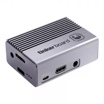 Kompiuterio korpusas ASUS Tinker Fanless — aliuminis, sidabrinis, pasyviai aušinamas korpusas