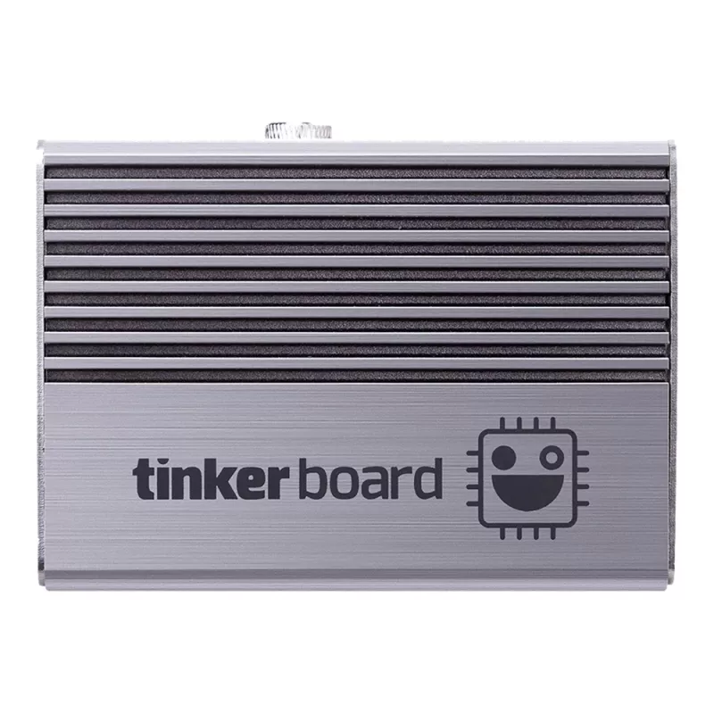Kompiuterio korpusas ASUS Tinker Fanless — aliuminis, sidabrinis, pasyviai aušinamas korpusas