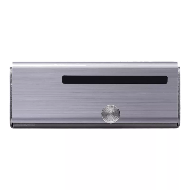 Kompiuterio korpusas ASUS Tinker Fanless — aliuminis, sidabrinis, pasyviai aušinamas korpusas