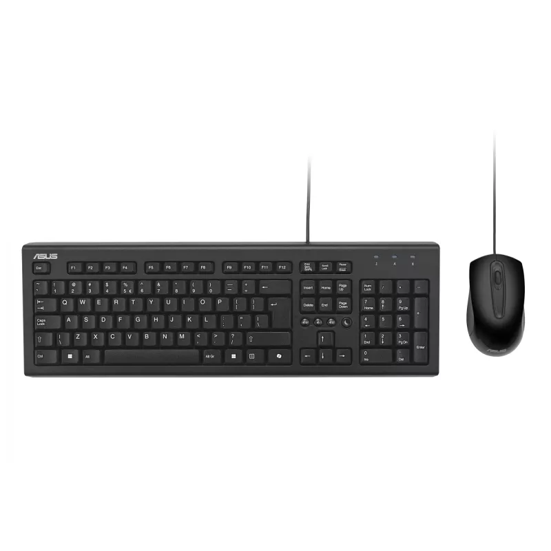 ASUS U2000 +pelė/BK/UI klaviatūra Pelė komplekte USB Juoda