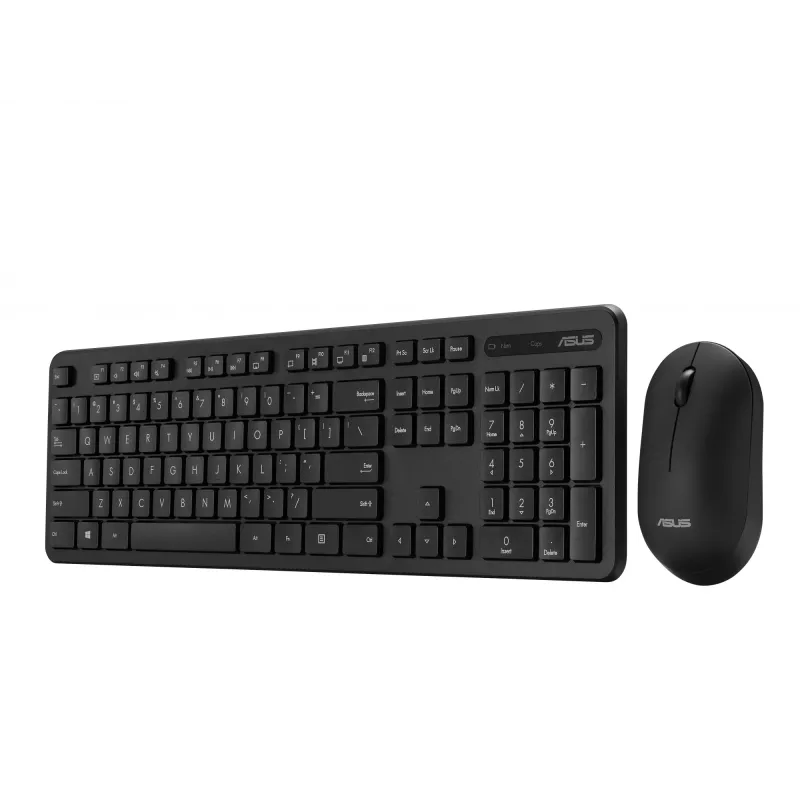 ASUS CW100 klaviatūra, pelė komplekte, universali, belaidė RF, juoda