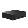 Mini PC barebone ASUS NUC 14 Essential RNUC14MNK1500002 Juoda — Intel N150, 4 branduoliai, DDR5 SO‑DIMM, M.2 iki 2 TB, Wi‑Fi 6E, 2.5GbE