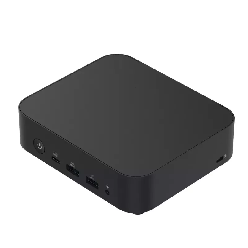 Mini PC barebone ASUS NUC 14 Essential RNUC14MNK1500002 Juoda — Intel N150, 4 branduoliai, DDR5 SO‑DIMM, M.2 iki 2 TB, Wi‑Fi 6E, 2.5GbE