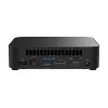 Mini PC barebone ASUS NUC 14 Essential RNUC14MNK1500002 Juoda — Intel N150, 4 branduoliai, DDR5 SO‑DIMM, M.2 iki 2 TB, Wi‑Fi 6E, 2.5GbE