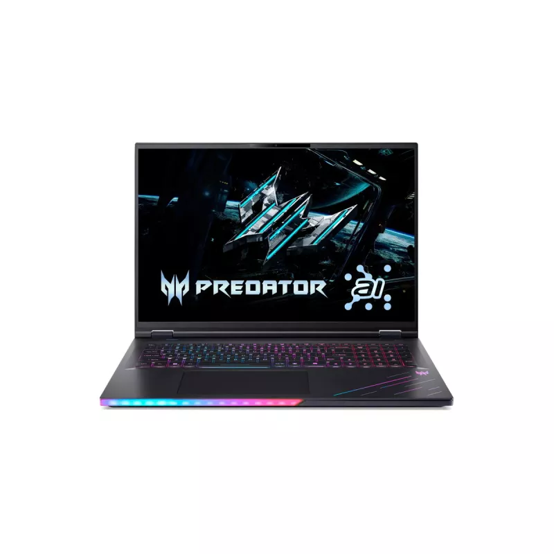 Nešiojamasis kompiuteris Acer Predator Helios 18 AI PH18-73-90S7 — 18 colių IPS WQUXGA 3840×2400, Intel Core Ultra 9 275HX, 64GB DDR5, 2TB SSD, NVIDIA GeForce RTX 5090 24GB, Windows 11 Home