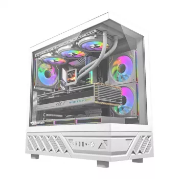 Kompiuterio korpusas DarkFlash DS950 (baltas) — vidutinio bokšto ATX suderinamas korpusas