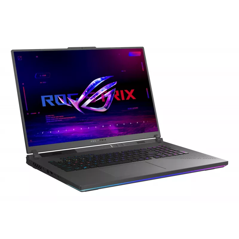 ASUS ROG Strix G18 G814PP-S8014W AMD Ryzen™ 9 8940HX Nešiojamasis kompiuteris 45,7 cm (18 colių) WUXGA 32 GB DDR5-SDRAM 1 TB SSD NVIDIA GeForce RTX 5070 Wi-Fi 6E (802.11ax) Windows 11 Home Vokiška Juoda, Pilka