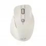 Belaidė dešiniarankė pelė ASUS MD105 MK-WH — RF + Bluetooth, 2400 DPI, ratukas, baterija, smėlio spalvos