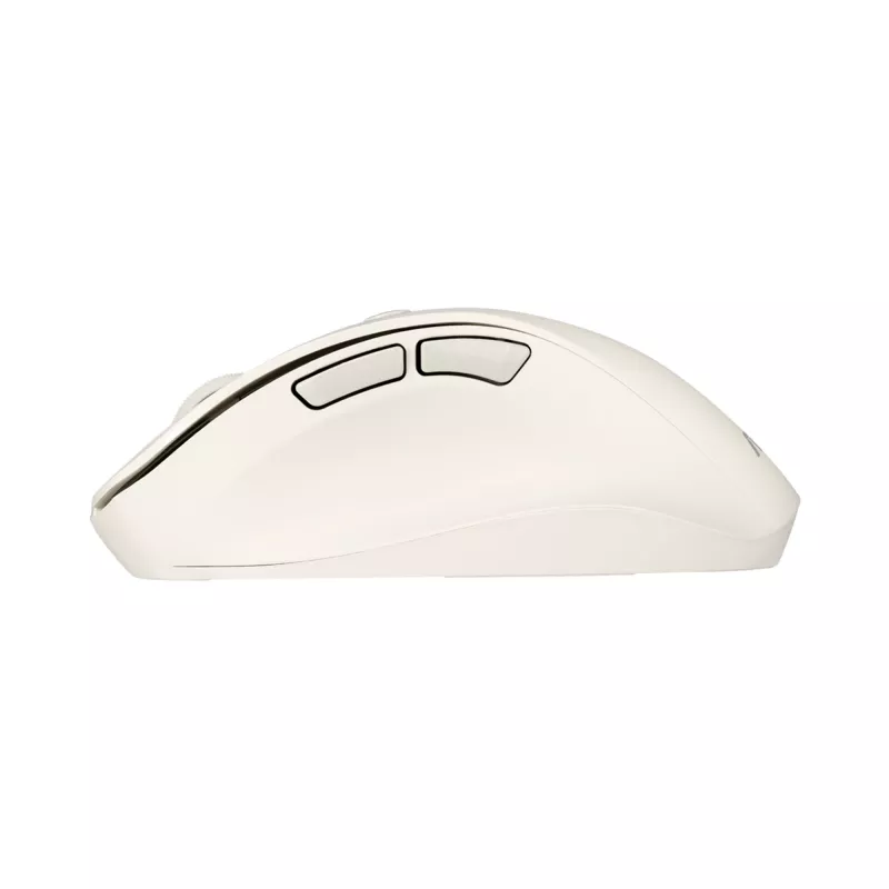 Belaidė dešiniarankė pelė ASUS MD105 MK-WH — RF + Bluetooth, 2400 DPI, ratukas, baterija, smėlio spalvos