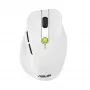 Pelė ASUS MD105 /VT-GN — dešiniarankė RF belaidė + Bluetooth, 2400 DPI, slinkties ratukas, maitinama baterijomis, balta/žalia