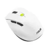 Pelė ASUS MD105 /VT-GN — dešiniarankė RF belaidė + Bluetooth, 2400 DPI, slinkties ratukas, maitinama baterijomis, balta/žalia
