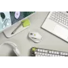 Pelė ASUS MD105 /VT-GN — dešiniarankė RF belaidė + Bluetooth, 2400 DPI, slinkties ratukas, maitinama baterijomis, balta/žalia