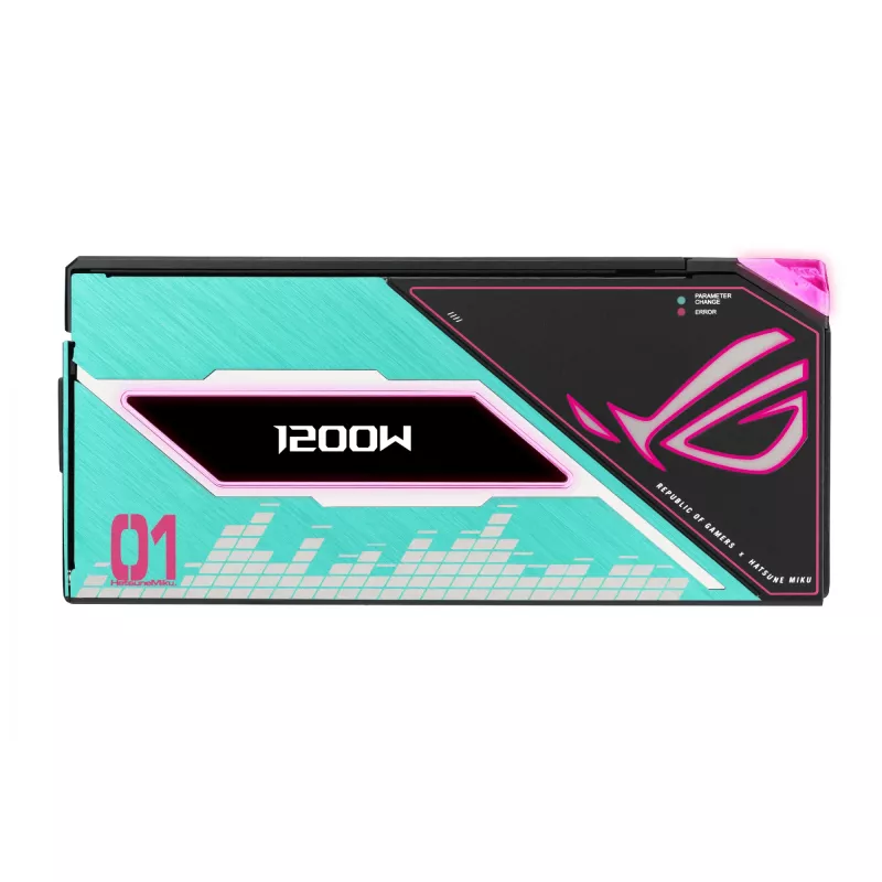 ASUS ROG -THOR-1200P3-MIKU maitinimo blokas 1200 W 20+4 kontaktų ATX ATX įvairiaspalvis