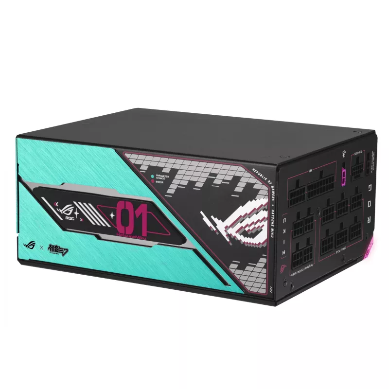 ASUS ROG -THOR-1200P3-MIKU maitinimo blokas 1200 W 20+4 kontaktų ATX ATX įvairiaspalvis