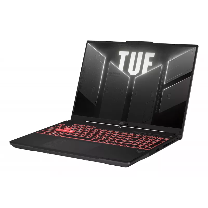 ASUS TUF Gaming A16 FA607NUG-RL116W AMD Ryzen™ 7 7445HS Nešiojamas kompiuteris 40,6 cm (16 colių) WUXGA 16 GB DDR5-SDRAM 512 GB SSD NVIDIA GeForce RTX 4050 Wi-Fi 6 (802.11ax) Windows 11 Home Juoda, Pilka