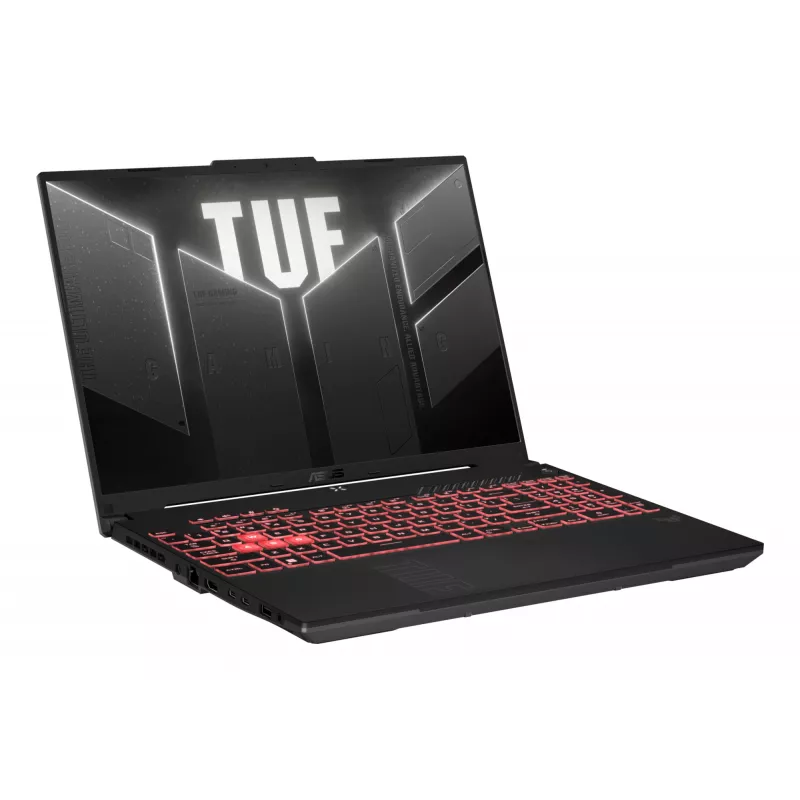 ASUS TUF Gaming A16 FA607NUG-RL116W AMD Ryzen™ 7 7445HS Nešiojamas kompiuteris 40,6 cm (16 colių) WUXGA 16 GB DDR5-SDRAM 512 GB SSD NVIDIA GeForce RTX 4050 Wi-Fi 6 (802.11ax) Windows 11 Home Juoda, Pilka