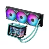 ASUS ROG RYUO IV 360 ARGB Hatsune Miku Edition Procesoriaus aušintuvas “Viskas viename” skysčiu 12 cm Juoda, Turquoise spalvos
