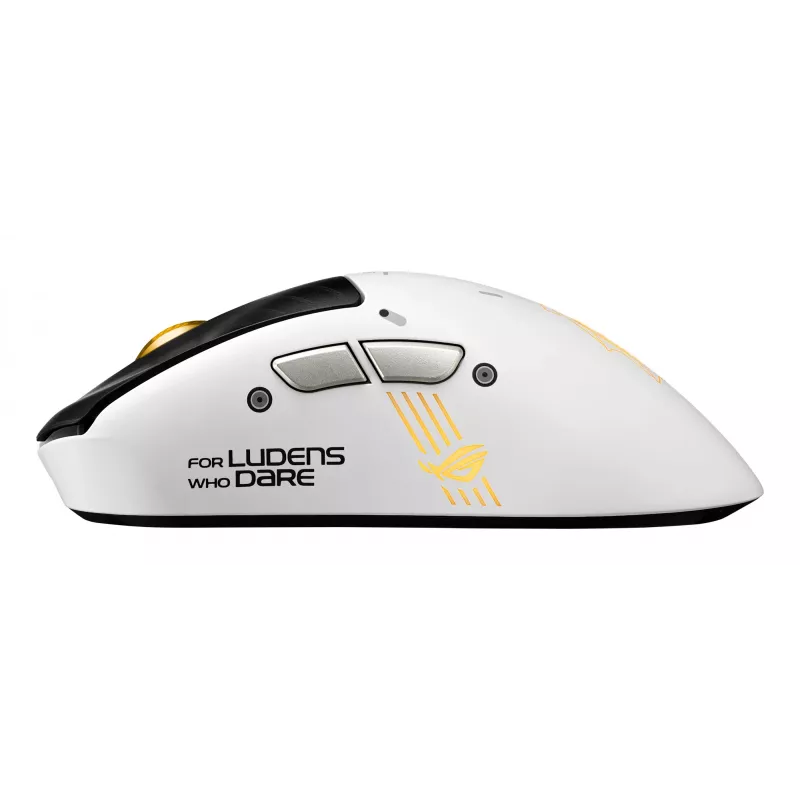 Žaidimų pelė ASUS ROG Keris II Origin-KJP, dešinė rankai, optinė 42 000 DPI, RF belaidė + Bluetooth + USB-A, 6 mygtukai, įvairiaspalvė
