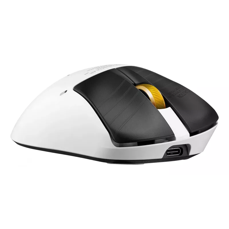 Žaidimų pelė ASUS ROG Keris II Origin-KJP, dešinė rankai, optinė 42 000 DPI, RF belaidė + Bluetooth + USB-A, 6 mygtukai, įvairiaspalvė