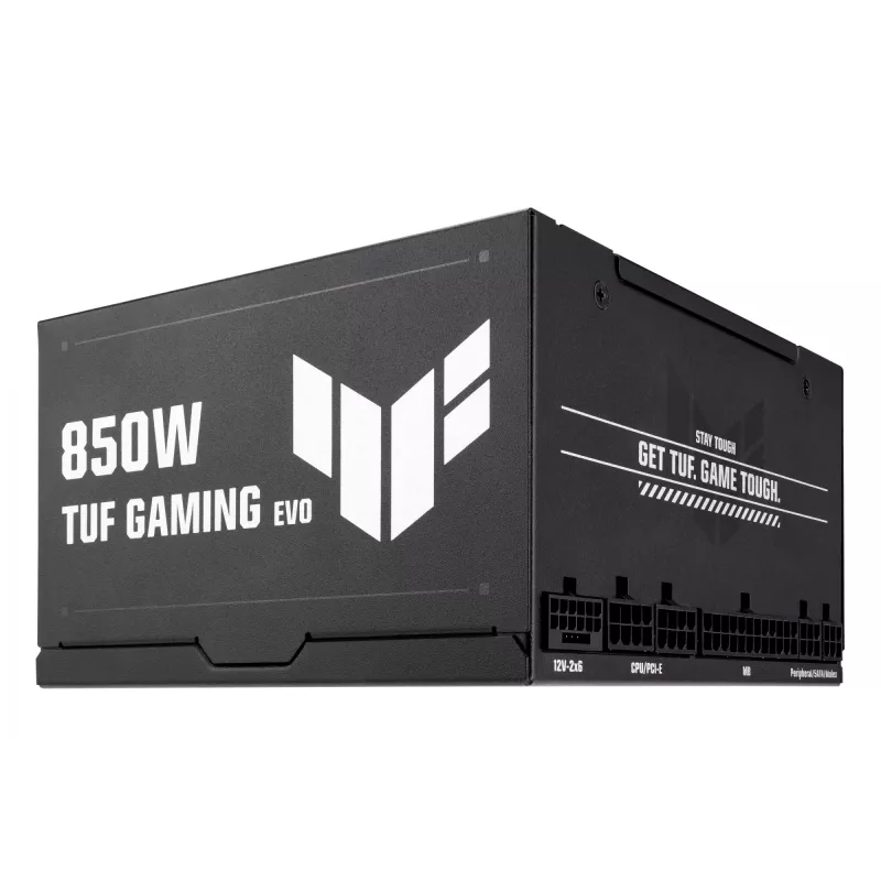 Maitinimo blokas ASUS TUF-GAMING-850G-EVO 850W ATX 80 PLUS Gold 20+4 pin, 1 ventiliatorius, juodas