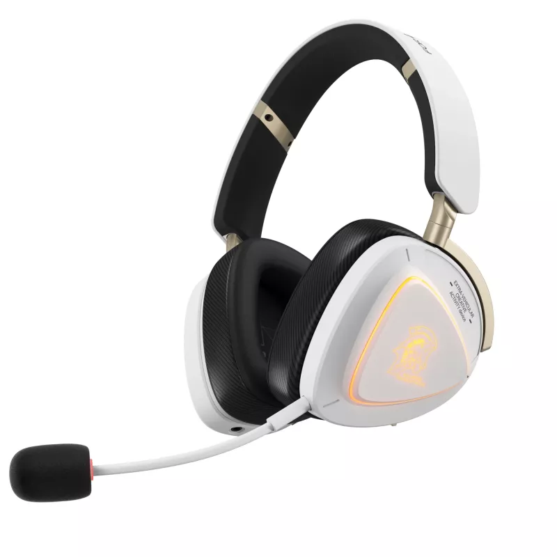 Ausinės ASUS ROG Delta II-KJP — Circumaural, laidinės ir belaidės (Bluetooth), 20–20000 Hz, 325 g, juoda/baltos