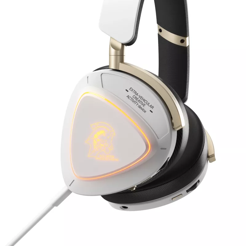 Ausinės ASUS ROG Delta II-KJP — Circumaural, laidinės ir belaidės (Bluetooth), 20–20000 Hz, 325 g, juoda/baltos