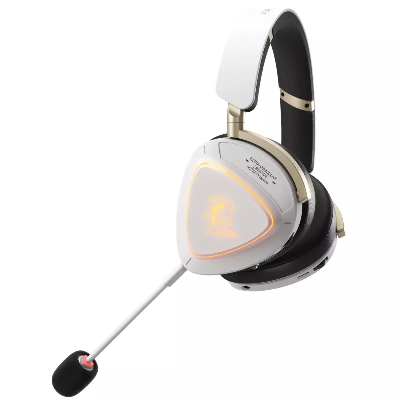 Ausinės ASUS ROG Delta II-KJP — Circumaural, laidinės ir belaidės (Bluetooth), 20–20000 Hz, 325 g, juoda/baltos