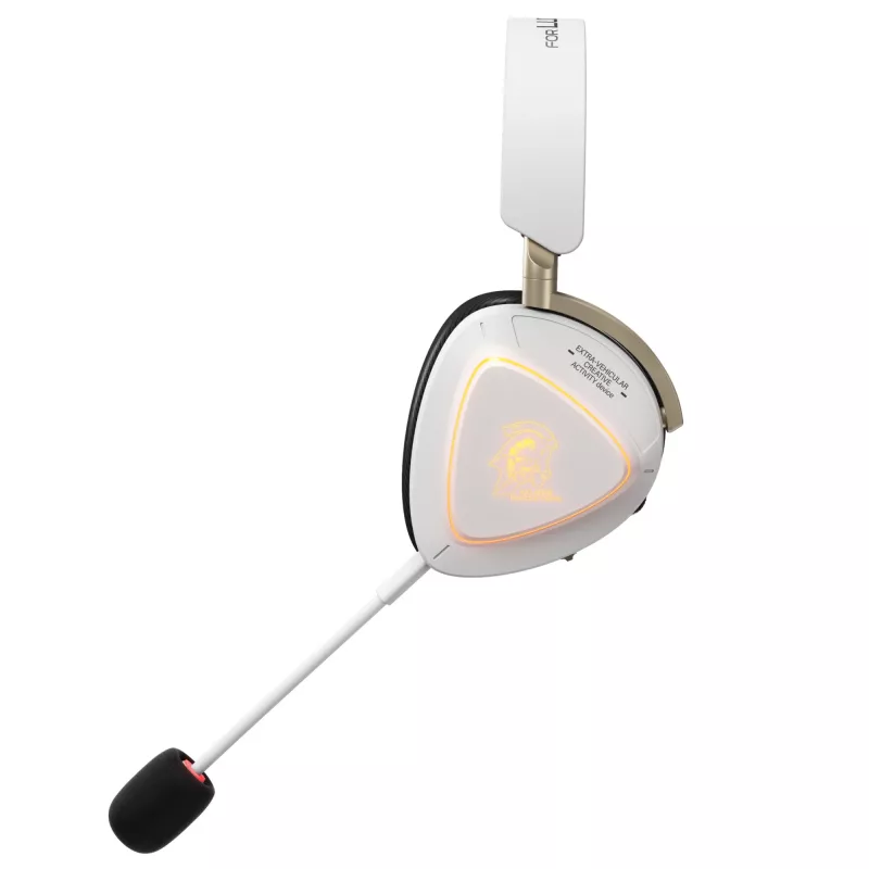Ausinės ASUS ROG Delta II-KJP — Circumaural, laidinės ir belaidės (Bluetooth), 20–20000 Hz, 325 g, juoda/baltos