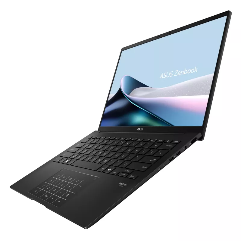 ASUS Zenbook 14 OLED UM3406GA-QD002W Copilot+ kompiuteris AMD Ryzen™ AI 5 430 nešiojamasis kompiuteris 35,6 cm (14 colių) WUXGA 16 GB LPDDR5x-SDRAM 1 TB SSD Wi-Fi 6E (802.11ax) Windows 11 Home juoda